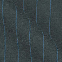 Super 140s Italian Luxury Wool in 1 inch Bankers Stripes