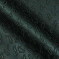 Washable Silk Satin Light Weight in Victorian Paisley