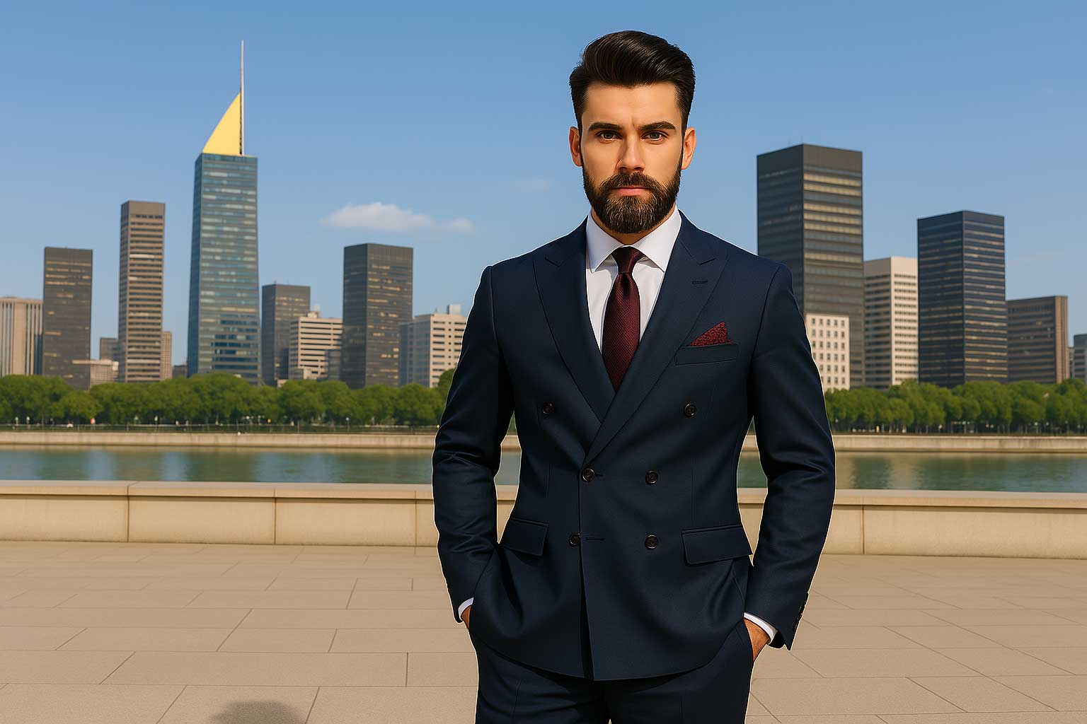 Custom Mens Suits - Double Breasted
