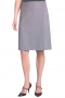 Womens Bespoke Formal Skirt In Gray