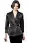 These bewitching formal black jackets blaze cute lower pockets with flaps on them. Exquisite made-to-measure work jackets with a square bottom and rolled notch lapels. Incorporating a tapered waist, they can enhance your formal appearance further with custom suit pants and formal skirts.