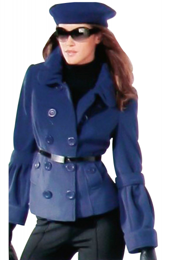 Step out with style in this handmade double breasted blue overcoat featuring tailor made ten buttons, 5 to close, made to measure slanted pocket with flaps and buttons and custom made buttoned epaulettes on cuffs.