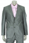 Mens Wrinkle Free Sharkskin Wool Suit