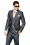 Mens Deluxe Tailored 3pc Suit
