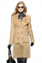 Womens Handmade Beige Winter Coats