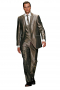 Mens Tailored 3pc Low Gorge Suit