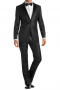 Mens Classic Satin Piping Suit