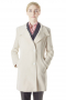 Light Cream Bespoke Overcoats For Women