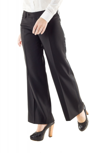 
View this gorgeous handmade pants with neatly hand sewn cuffs and hems. These bespoke black pants with flare legs and front zipper fly and buttons on the waistband to close, are ideal office wears for interviews, meetings and formal evening parties. They can be custom tailored with wool and/or cashmere.
