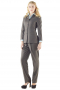 Womens Custom Made Light Gray Formal Pant Suits