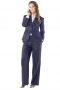 Navy Blue Pant Suits Handmade For Women
