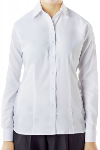 Handmade white shirts with impressive squared edges French cuffs. Suitable for summers, these lightweight custom tailored cotton shirts highlight Ainsley collars and matching tailor made front buttons.