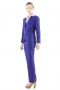 Stay fashionable in this stunning custom made royal blue pant suits featuring slim vests, figure flattering jackets and snug fit suit pants. Handmade V neck vests with rounded square bottoms display four front closure buttons. Tailor made flat front pants with vertical pockets put to view zipper fly and buttons on the waistband for closure. Bespoke slim jackets with two slanted flapped lower pockets and notch lapels have two front buttons to close.



