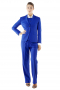 Womens Handmade Royal Blue Pant Suits With Vests