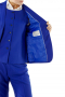 Womens Handmade Royal Blue Pant Suits With Vests