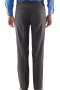 Bespoke Flat Front Charcoal Mens Trousers