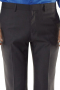 Bespoke Flat Front Charcoal Mens Trousers