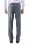 Custom Grey Pinstripe Pleated Mens Pants