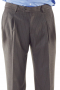 Custom Loose Grey Pinstripe Mens Pants