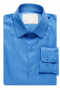 Step out with poise in this made to measure slim cut men's dress shirt with tailored Ainsley collar and rounded barrel cuffs, all custom made with bespoke standard tails, plain back, elegant stitching and details.