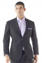 A custom tailored comfortably cut tailor made two button dress jacket with handmade notch lapels, a boutonniere, hand molded shoulders, and a made to order center vent perfect for you.

