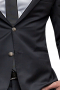 A custom tailored men's Italian wool, cashmere, and gabardine blend suit jacket tailor made by skilled experts. This made to measure slim cut single breasted two button jacket with tailor made standard welt pocket and handmade straight edged lapel is a definite head turner.