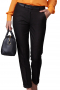 Womens Tailor Made Black Pants In Wool