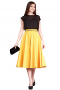 Womens Bespoke Mustard Yellow Silk Skirts