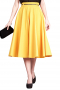Womens Bespoke Mustard Yellow Silk Skirts