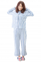 Womens Tailor Made Striped Night Suit