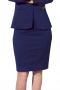 Womens Tailor Made Slim Fit Persian Blue Skirt Suit