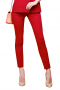 Womens Handmade Slim Fit Scarlet Red Dress Pants