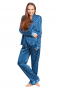 Womens Custom Made Blue Pyjamas