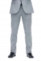 Mens Handmade Slim Fit Light Grey 2pc Suit