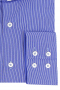 Mens Handmade Striped Blue Dress Shirt