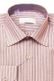 Mens Handmade Striped Pink Shirt