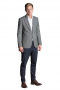 Mens Handmade Slim Fit Grey Formal Blazer