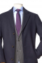 Mens Bespoke Dark Blue Overcoat