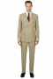Mens Custom Made Slim Fit Double Breasted Camel Suit