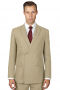 Mens Custom Made Slim Fit Double Breasted Camel Suit