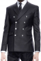 Mens Custom Made Slim Fit Double Breasted Suit