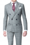 Mens Tailor Made Slim Fit Double Breasted Plaid Suit