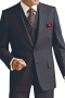 Bespoke Three Piece Black Suit For Men