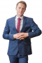 Mens Handmade Slim Fit Royal Blue Wool Blazer