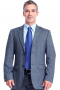 This sophisticated mens bespoke wool blazer available in the exciting and rare shade of dark greyish blue is for men who like simplicity as well as style. It features a stunning single breasted style that's augmented further with 2 front closure buttons and 2 1/2-inch-wide notch lapels. This made to order mens blazer is ideal for board meetings and other corporate events. Order online at My Custom Tailor where weavers deftly hand stitch it to flaunt 2 lower pockets with flaps and 1 upper welt pocket.