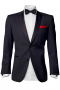 Mens Custom Wool Black Blazer