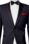 Mens Custom Wool Black Blazer