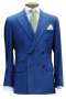 Mens Handmade Blue Plaid Blazer Cotton Blazer