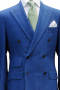 Mens Handmade Blue Plaid Blazer Cotton Blazer
