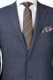 Flaunt a classic voguish look with this ultra soft handmade charcoal grey checkered blazer for men. It is made with cashmere wool of the highest quality. This made to measure formal wear is a perfect corporate companion for men who love to attend interviews and board meeting in style. Smidgen with hand sewed notch lapels and two front closure buttons, this bespoke slim fit single breasted pocket puts to display a classic upper welt pocket and two lower pockets with flaps.
